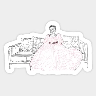 Villanelle pink Sticker